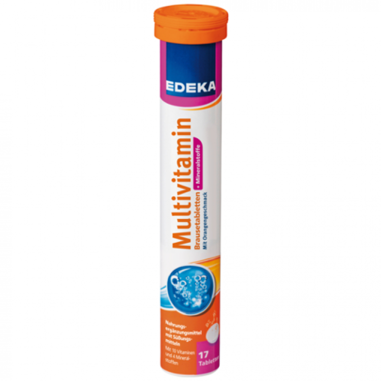 Шипучі вітаміни Edeka Multivitamin Німеччина (17 шт)
