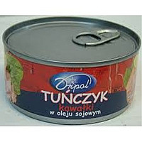 Тунець шматочками в соєвому маслі Tunczyk kawalki Dripol 170г Таїланд
