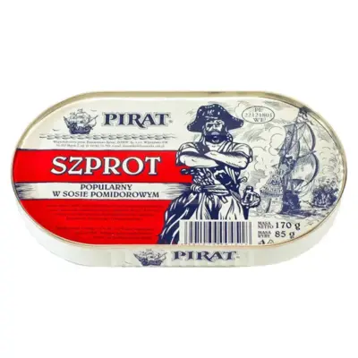 Шпроти Szprot Pirat (Пірат) в помідоровому соусі Польща 170г