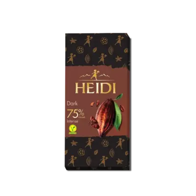 Шоколад чорний 75% какао Heidi Dark 80 г Румунія