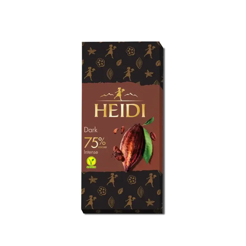 Шоколад чорний 75% какао Heidi Dark 80 г Румунія