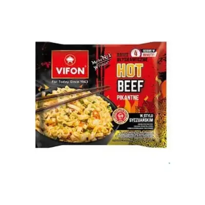 Локшина швидкого приготування з яловичиною та прянощами VIFON Hot Beef Pikantne 90г В'єтнам
