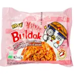 Локшина швидкого приготування Рожевий соус Samyang Buldak Rose Hot Chicken Flavor 140г Південна Корея