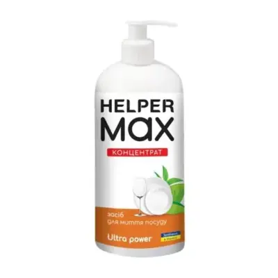 Засіб для миття посуду (концентрат) Helper Max Ultra Power 1 л