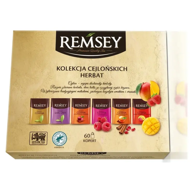 Коллекция чая Remsey Kolekcja Cejlońskich Herbat 60 пакет. 117.5г Польща