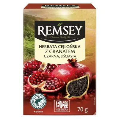 Чай чорний цейлонський з гранатом Ramsey Cejlonska z Granatem 70г Польща