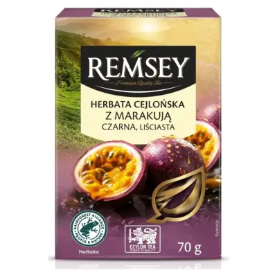 Чай чорний цейлонський із маракуєю Ramsey Cejlonska z Marakuja 70г Польща