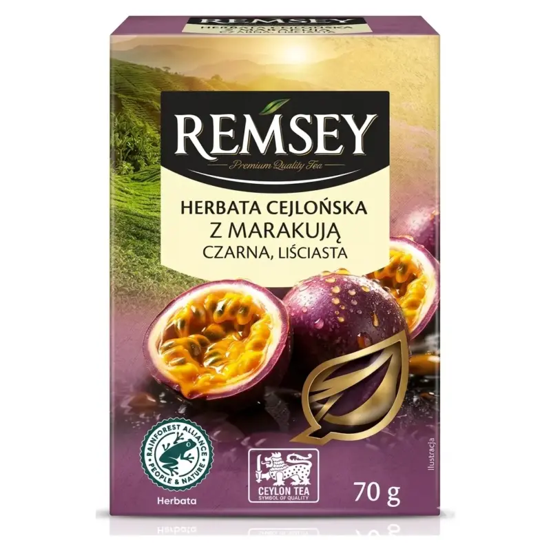 Чай чорний цейлонський із маракуєю Ramsey Cejlonska z Marakuja 70г Польща