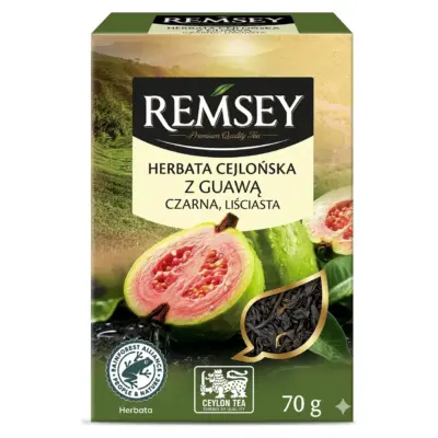 Чай чорний цейлонський із гуавой Ramsey Cejlonska z Guawa 70г Польща