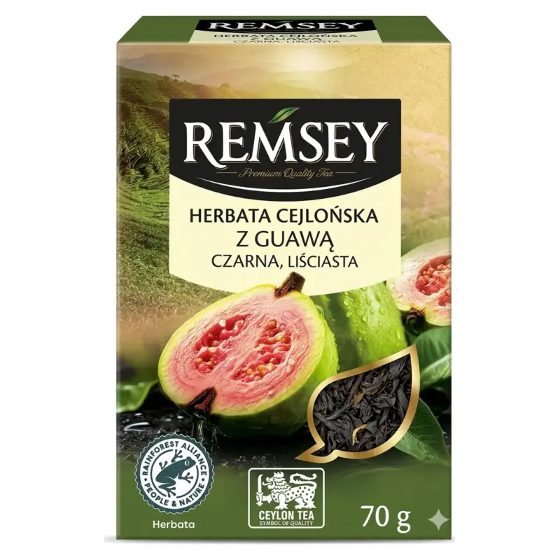 Чай чорний цейлонський із гуавой Ramsey Cejlonska z Guawa 70г Польща