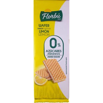 Вафлі з лимонною начинкою БЕЗ ЦУКРУ Florbu Wafer Sabor Limon 0% azucares 150г Іспанія