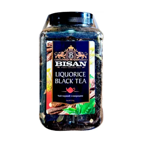 Чай чорний листовий з лакрицею та фенхелем Bisan Liquorice Black Tea 200г