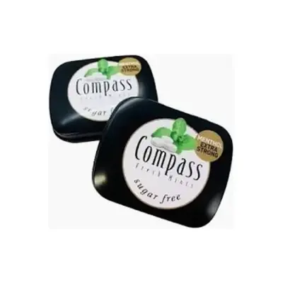 Льодяники БЕЗ ЦУКРУ Ментол Екстра міцний Compass Menthol Extra Strong 14 г Німеччина
