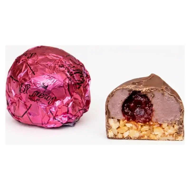 Цукерки у чорному шоколаді Вишня Флорентійський десерт Mpekos «The King of Sweets»