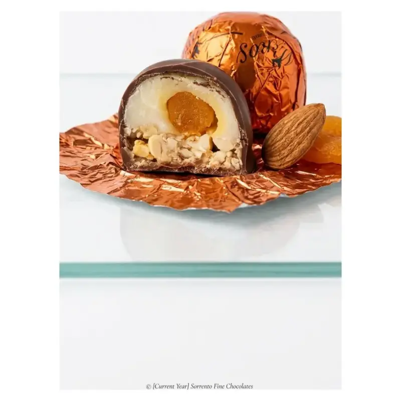 Цукерки у молочному шоколаді Апельсин Флорентійський десерт Mpekos «The King of Sweets»