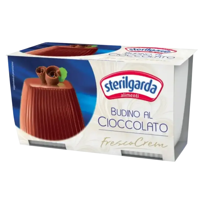 Шоколадний пудинг Sterilgarda Budino al Cioccolato Fresco Crem (2×100г) 200г Італія