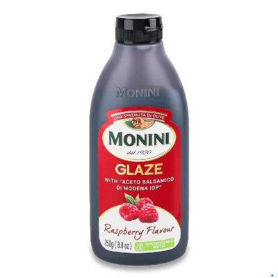 Соус-крем бальзамічний зі смаком малини Monini Glaze with Aceto Balsamico di Modena IGP Raspberry 250г Італія