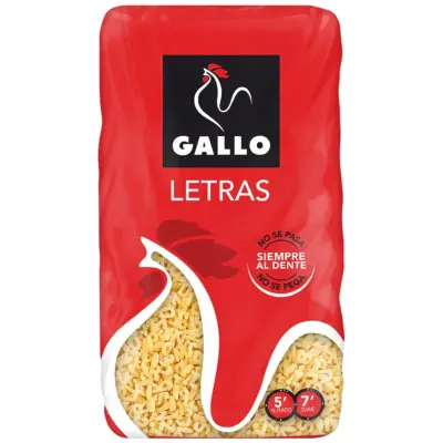 Макаронні вироби  Букви Gallo Letras 450 г Іспанія