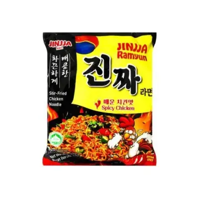 Локшина зі смаком гострої куриці Jinjja Ramyun Spicy Chicken 120г Корея