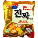 Суп-локшина зі смаком гострих грибів Jinjja Ramyun Spicy Mushroom 120г Корея