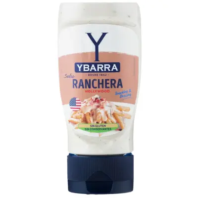 Соус Голлівудський Ранчо БЕЗ ГЛЮТЕНУ Ybarra Salsa Ranchera Hollywood 250мл Іспанія