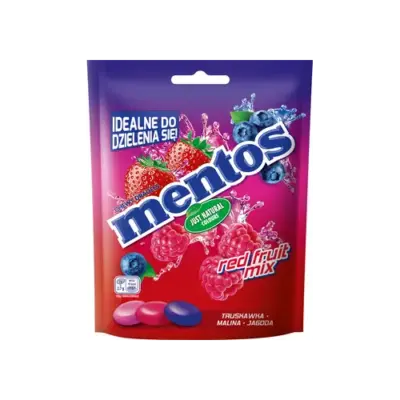 Жувальні драже Mentos Red Fruit Mix 160г Нідерланди