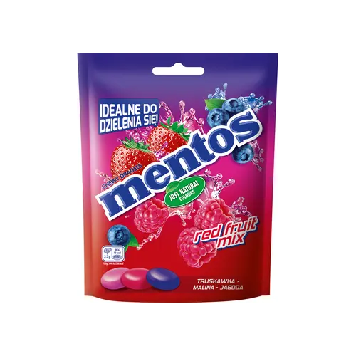 Жувальні драже Mentos Red Fruit Mix 160г Нідерланди