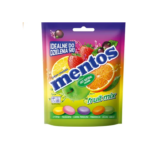 Жувальні драже Mentos Fruit Mix 160г Нідерланди