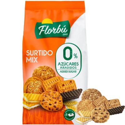 Асорті з печива та вафель БЕЗ ЦУКРУ Florbu Surtido Mix 0% Azucares  270г Іспанія