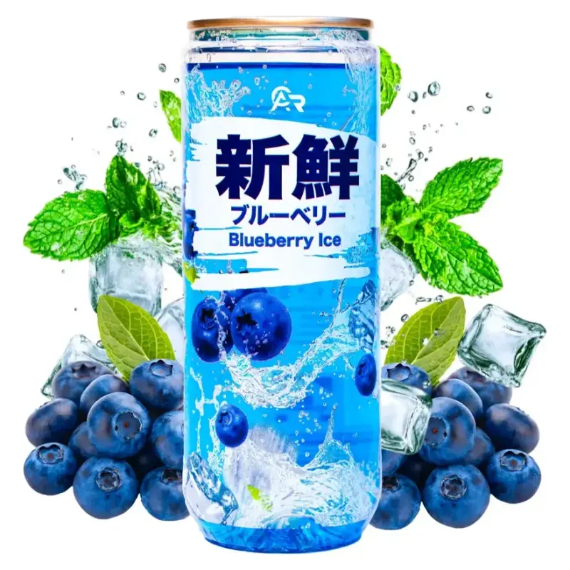 Напій сильногазований Чорниця з м’ятою Fresh Blueberry Ice 330мл Німеччина