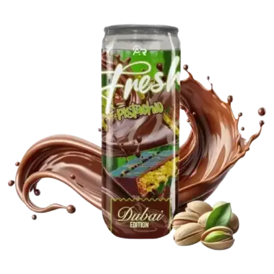 Напій сильногазований Дубайський Шоколад Fresh Pistachio Dubai Edition 330мл Німеччина