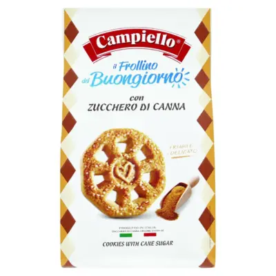 Пісочне печиво з тростинним цукром Campiello il Frollino del Buongiorno con zucchero di canna 350г Італія