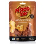 Чипси курячі зі смаком аджики (вміст протеїну 34г) М’ясоїж 50г