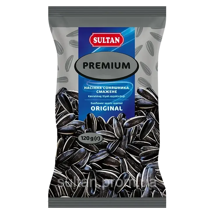 Насіння смугасте смажене Sultan Premium Original 120г