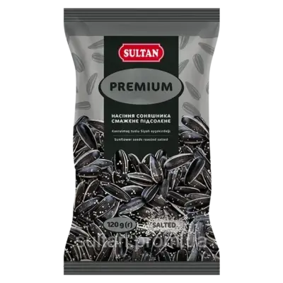Насіння смугасте смажене підсолене Sultan Premium 120г