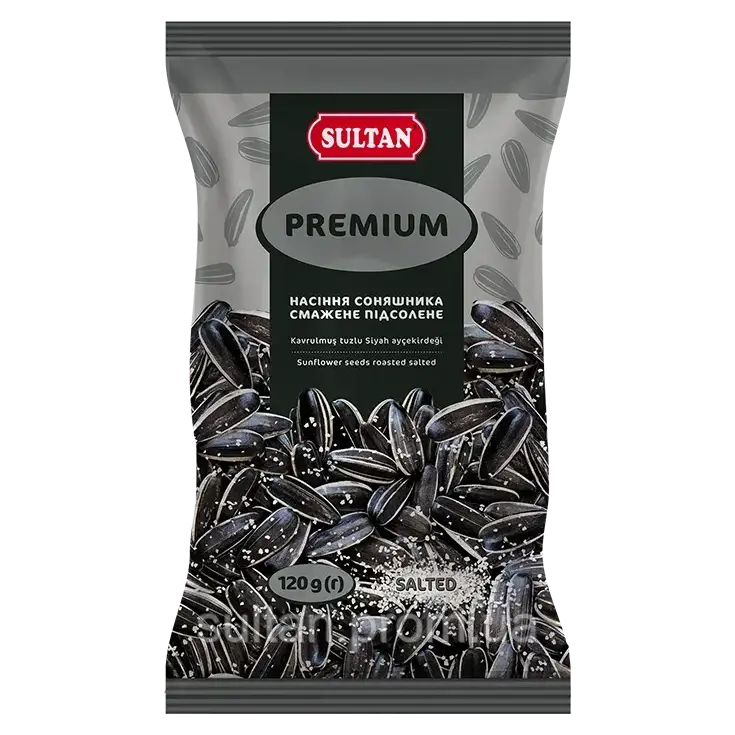 Насіння смугасте смажене підсолене Sultan Premium 120г