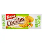 Печиво з лісовим горіхом БЕЗ ЦУКРУ Bergen Original Cookies Hazelnut 130г Польща