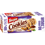 Печиво з арахісом та шоколадом БЕЗ ЦУКРУ Bergen Original Cookies Chocolate striped Peanut 125г Польща