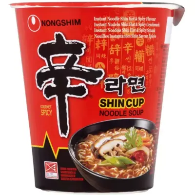 Локшина швидкого приготування з грибним смаком Nongshim Shincup Gourmet Spicy 68г Корея