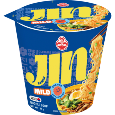 Локшина швидкого приготування Рамен слабо-гостра Otoki Jin Ramen Mild 65г Корея