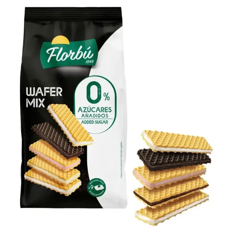 Мікс вафель БЕЗ ЦУКРУ Florbu Wafer Mix 270г Іспанія