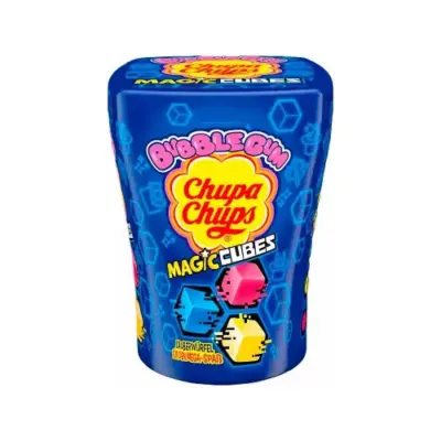 Жувальна гумка Bubble Gum із фруктовим смаком Chupa Chups Magic Cubes Bubble Gum  86г Италия