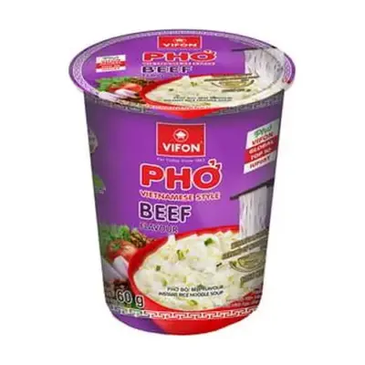 Локшина рисова швидкого приготування з яловичиною VIFON PHO Beef Flavour 60г В'єтнам