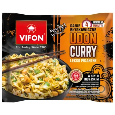 Локшина швидкого приготування Курка Каррі VIFON Udon Curry 90г В'єтнам