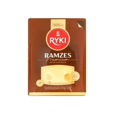 Сир копчений нарізаний Rycki Ramzes 300г Польща
