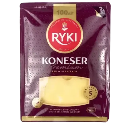 Сир напівтвердий нарізаний Ryki Koneser 300г Польща