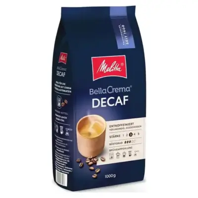 Кава в зернах БЕЗ КАФЕЇНУ Melitta Bella Crema Decaf 1кг Німеччина