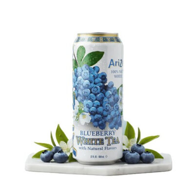 Холодний чай із соком чорниці AriZona White Tea Blueberry 650мл США