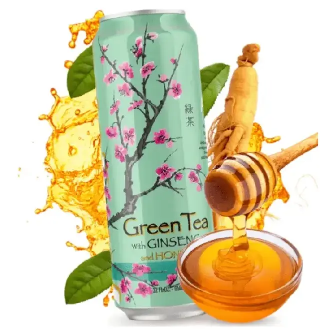 Холодний чай з женьшенем та медом AriZona Green Tea With Ginseng and Honey 650мл США