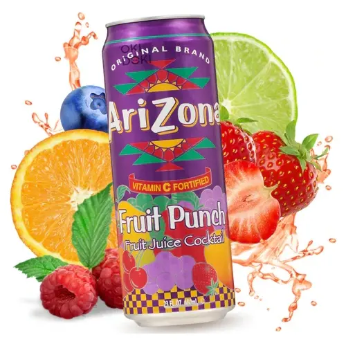 Холодний чай Фруктовий Пунш AriZona Fruit Punch 650мл США